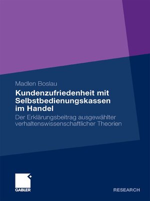 cover image of Kundenzufriedenheit mit Selbstbedienungskassen im Handel
